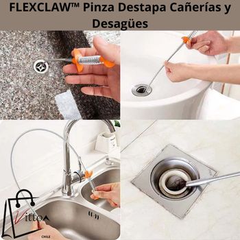 FLEXCLAW™ Pinza Destapa Cañerías y Desagües