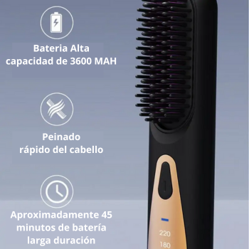 BRUSH™  Cepillo Alisador Inalámbrico, recargable