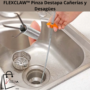 FLEXCLAW™ Pinza Destapa Cañerías y Desagües