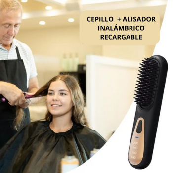 BRUSH™  Cepillo Alisador Inalámbrico, recargable